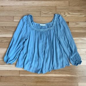 Lush Baby Blue Top